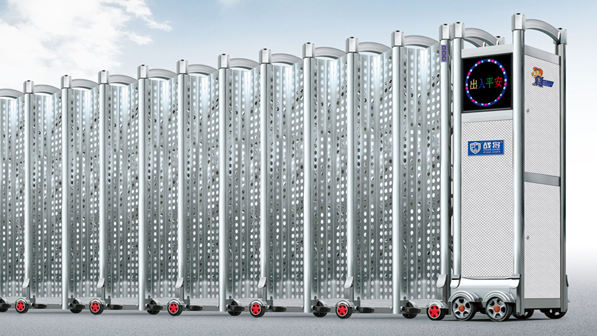 圆孔屏风伸缩门